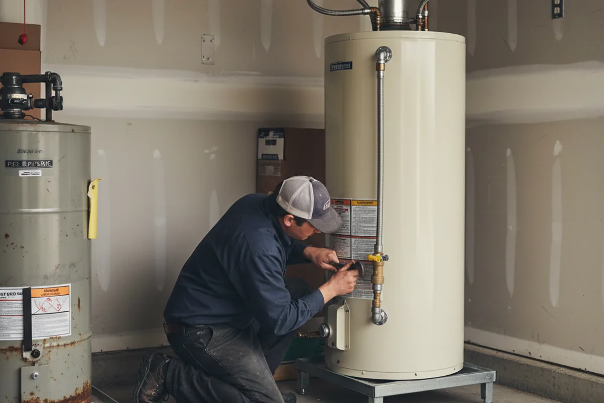 Water heater and shutoff valve replacement in Pattonsburg
